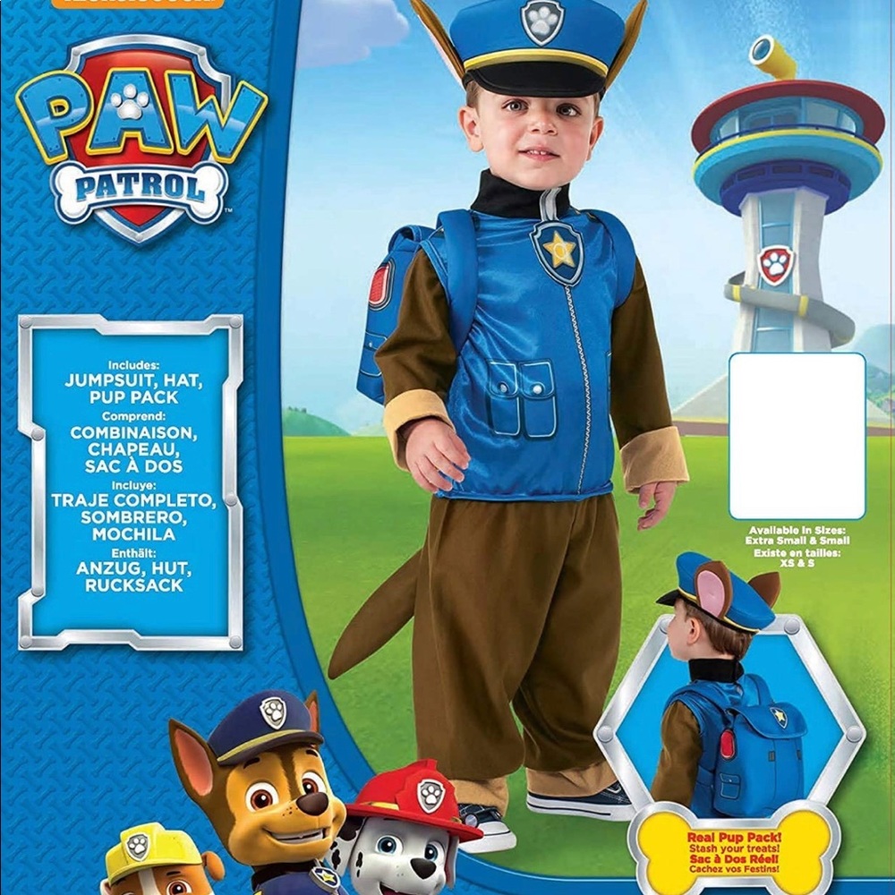 Chase Paw Patrol costume.